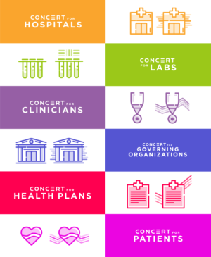 Concert Genetics Rebranded Verticals Logos